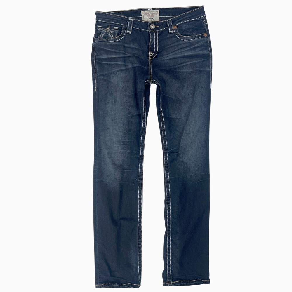 Big Star Nina Jeans 32L Straight Casual Cowgirl Y2K 90s Mall Baddie Classiccore